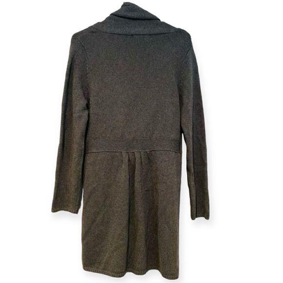 Adrienne Vittadini Studio Gray Full Length Open Cardigan Size Medium - Picture 2 of 5